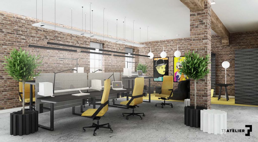 T3Atelier - projekt biura agencji reklamowej
