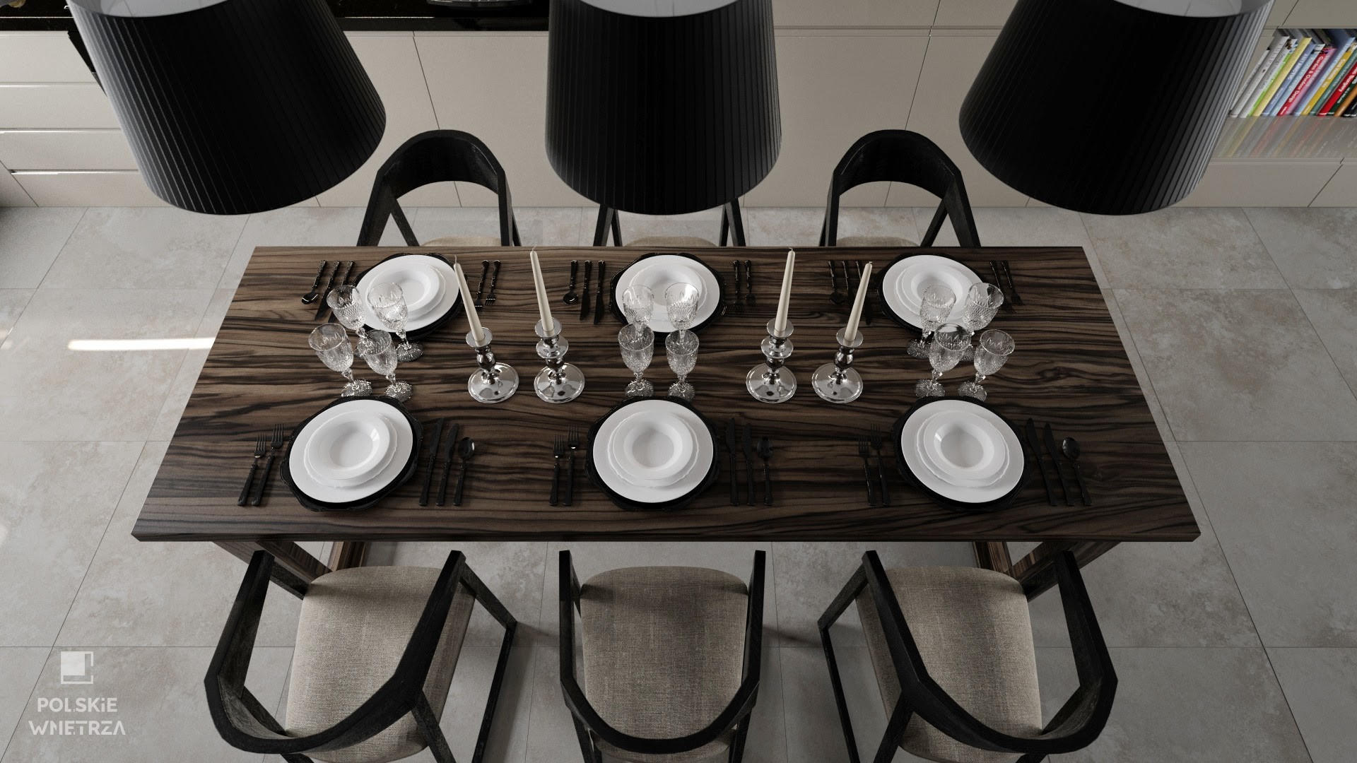 Tamizo Apartament - prezentacja stołu w jadalni
