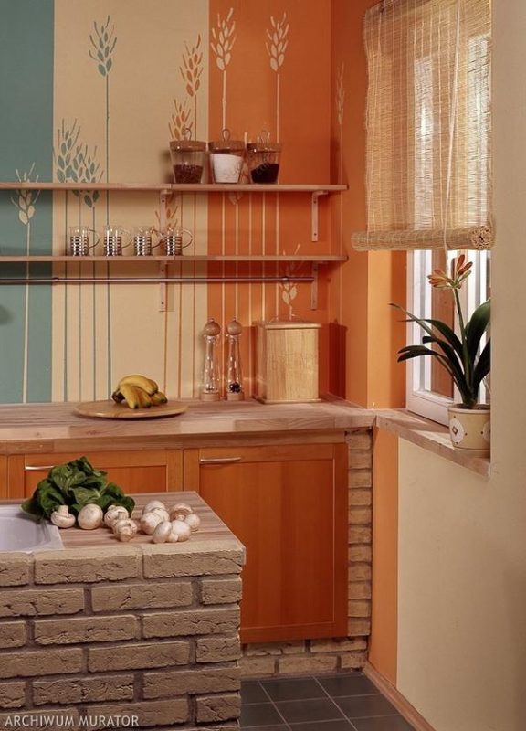 Malowania ścian w kuchni 04