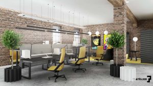 T3Atelier - projekt wnętrza agencji reklamowej