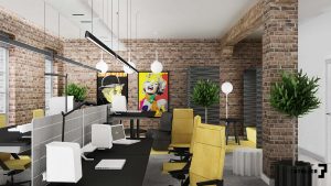 T3Atelier - projekt wnętrza agencji reklamowej