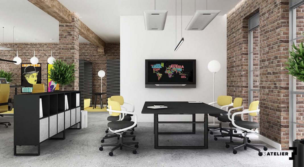 T3Atelier - projekt wnętrza agencji reklamowej