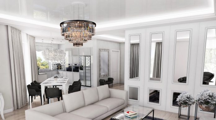 Dom pod Warszawą w stylu glamour