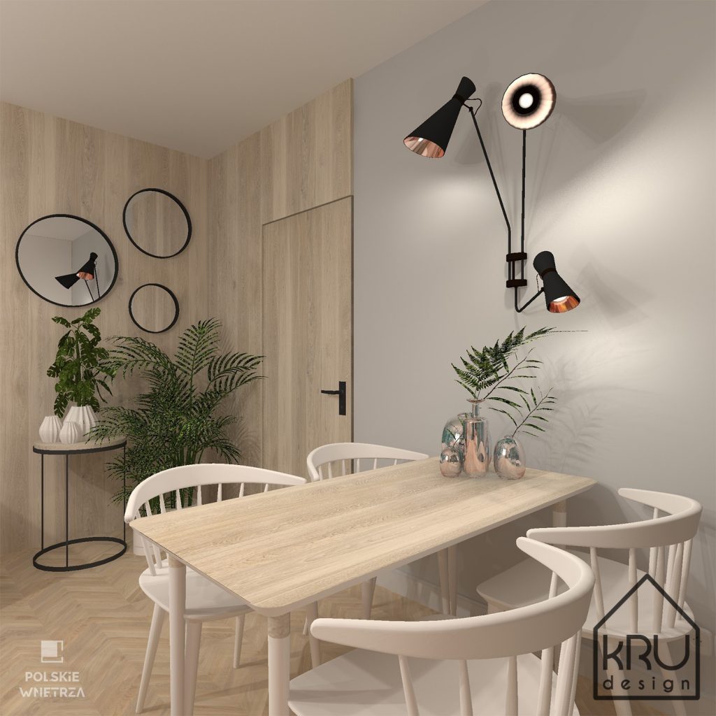 Nowoczesny salon od KRU Design