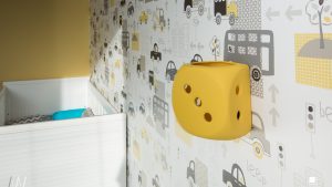 Polskie Wnętrza - ​Trójkąty i tramwaje - projekt mieszkania.