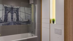 Polskie Wnętrza - ​Trójkąty i tramwaje - projekt mieszkania.