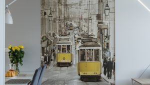 Polskie Wnętrza - ​Trójkąty i tramwaje - projekt mieszkania.