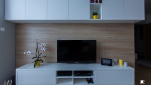 Polskie Wnętrza - ​Trójkąty i tramwaje - projekt mieszkania.