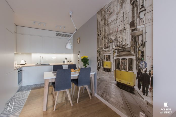 Polskie Wnętrza - ​Trójkąty i tramwaje - projekt mieszkania.