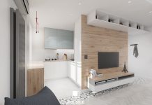 Projekt mieszkania inspirowanego stylem industrialnym na warszawskim Żoliborzu. Polskie Wnętrza - www.polskie-wnetrza.pl