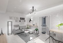 Projekt mieszkania inspirowanego stylem industrialnym na warszawskim Żoliborzu. Polskie Wnętrza - www.polskie-wnetrza.pl