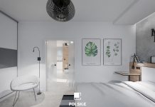 Projekt mieszkania inspirowanego stylem industrialnym na warszawskim Żoliborzu. Polskie Wnętrza - www.polskie-wnetrza.pl