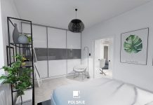 Projekt mieszkania inspirowanego stylem industrialnym na warszawskim Żoliborzu. Polskie Wnętrza - www.polskie-wnetrza.pl