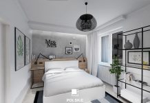Projekt mieszkania inspirowanego stylem industrialnym na warszawskim Żoliborzu. Polskie Wnętrza - www.polskie-wnetrza.pl