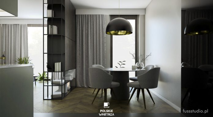 Apartament o hotelowym charakterze Polskie Wnętrza - Projekt apartamentu w stylu hotelowym od Fuss Studio.