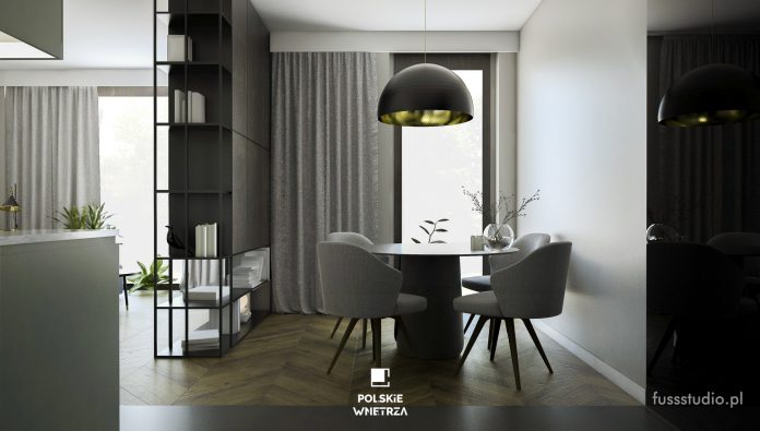 Polskie Wnętrza - Projekt apartamentu w stylu hotelowym od Fuss Studio.