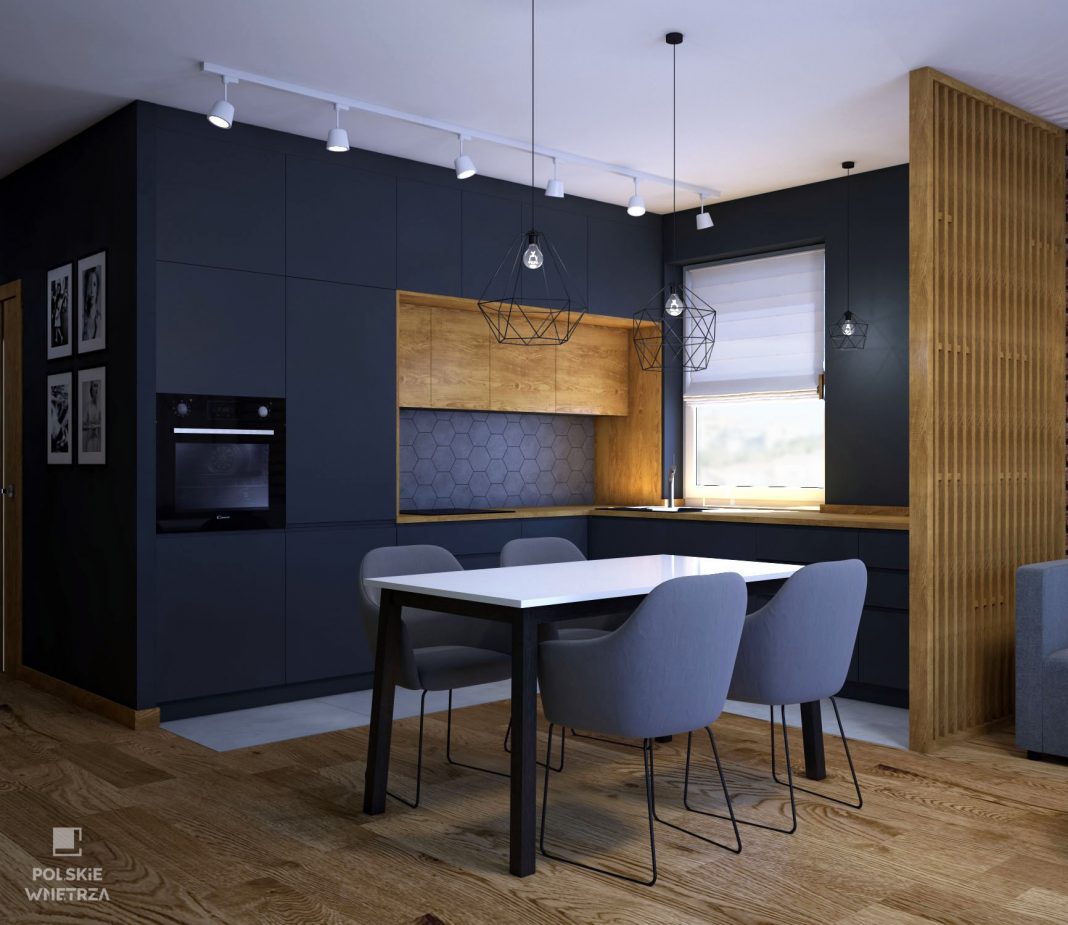 Mieszkanie dla młodego małżeństwa autorstwa Pracowni projektowej Schemat - Polskie Wnętrza - www.polskie-wnetrza.pl