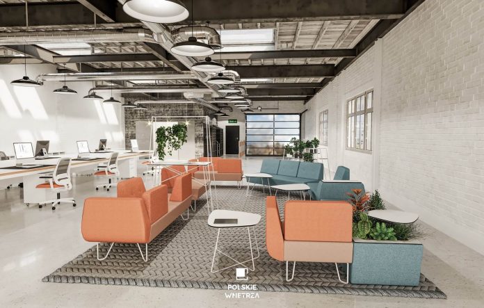 Koralowy we wnętrzach biurowych czyli kolor roku 2019 wg Pantone