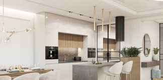 Projekt apartamentu w złocie - Polskie Wnętrza