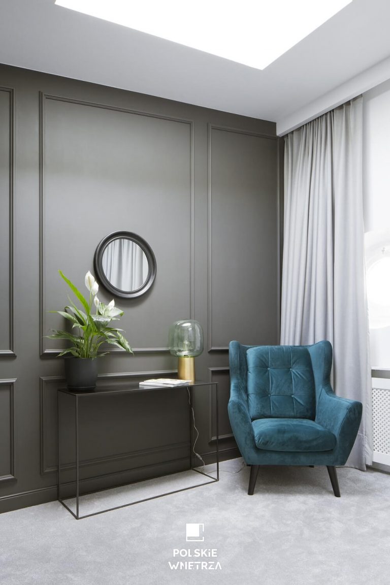 Apartament z prywatna biblioteczka - Polskie Wnętrza