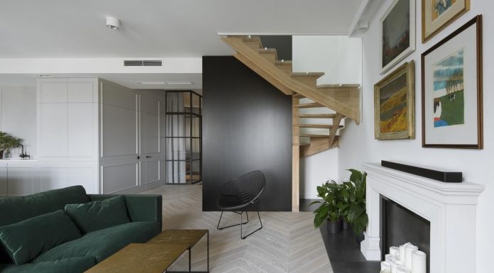 Apartament z prywatna biblioteczka - Polskie Wnętrza